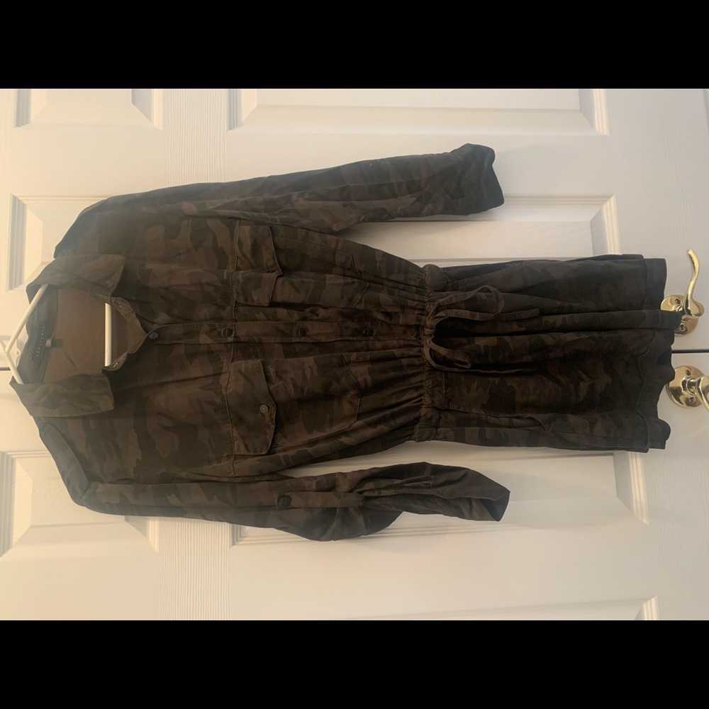 New. Never worn. Camo Short Jumpsuit.
